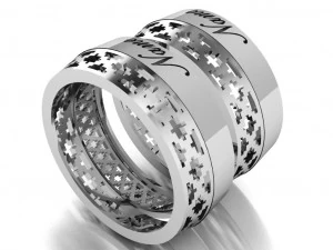 ring set 17 3D Model