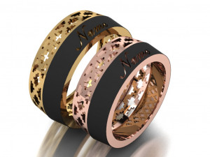 ring set 17 Model 3D