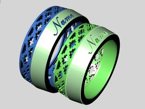 ring set 17 Model 3D