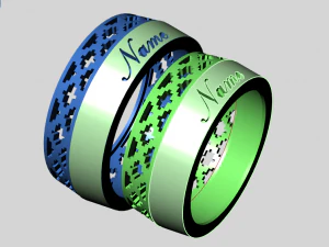 ring set 17 3D Model