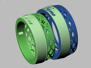 ring set 17 Model 3D