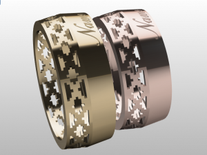 ring set 17 Model 3D