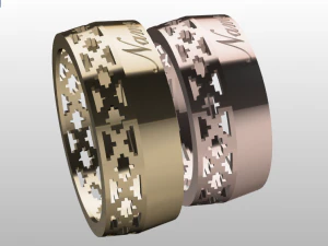 ring set 17 3D Model