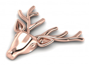 deer brooch 3D मॉडल