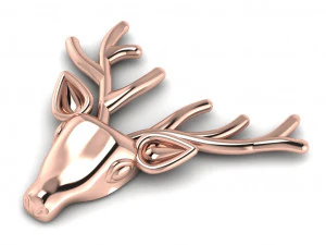 deer brooch 3D Model