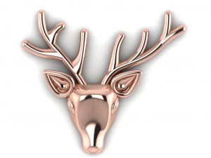 deer brooch 3D Model