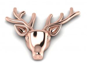 deer brooch 3D Model