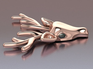 deer brooch 3D मॉडल