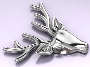 deer brooch 3D Model