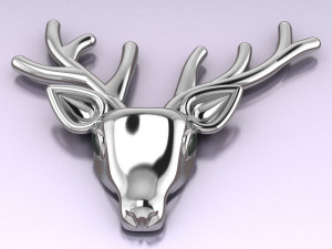 deer brooch 3D मॉडल