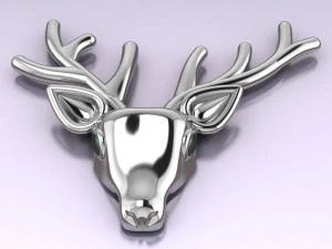 deer brooch 3D Model