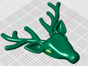 deer brooch 3D Model