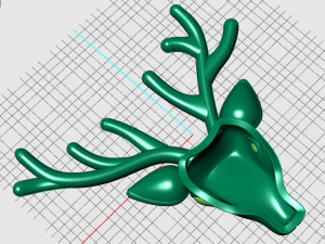 deer brooch 3D Model