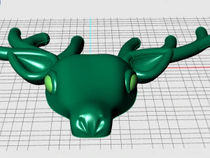 deer brooch 3D Model