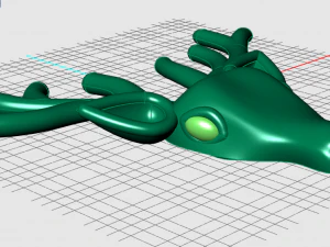 deer brooch 3D Model