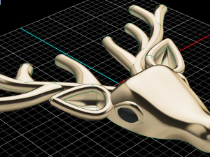 deer brooch 3D Model