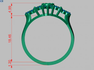 anello nuziale Modello 3D