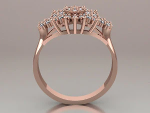 anello nuziale Modello 3D