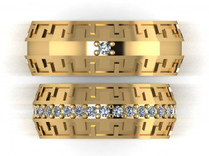 ring set 19 3D 模型