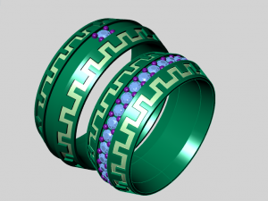 ring set 19 3D 模型
