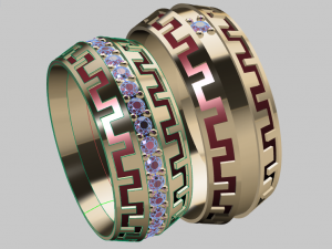 ring set 19 3D 模型