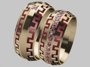 ring set 19 3D 模型