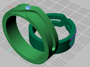 ring set 20 3D Model