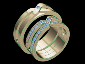 ring set 20 3D Model
