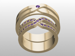 ring set 20 3D Model