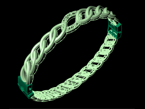 Cuban bracelet 3D Print Model