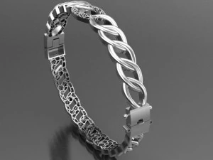Cuban bracelet 3D Print Model