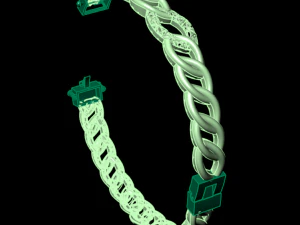 Cuban bracelet 3D Print Model