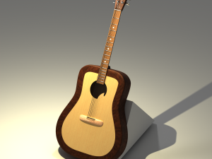 acoustic guitar 3D Models