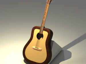 violão Modelo 3D