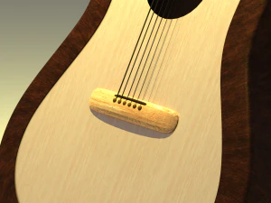 acoustic guitar 3D Model
