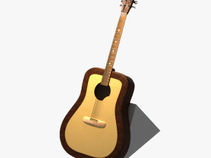 acoustic guitar 3D Model