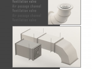 ventilation system set vol 01 3D Model