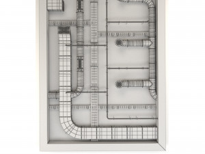 ventilation system set vol 01 3D Model