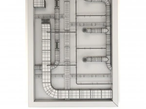 ventilation system set vol 01 3D Model