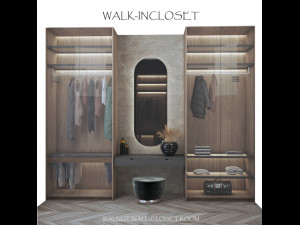 walking closet moltini Modello 3D