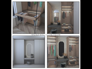 walking closet moltini 3D Модель