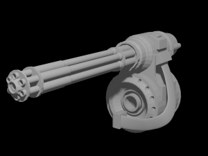 minigun 3D 模型