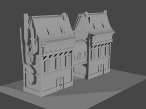 steampunk house 3D 模型