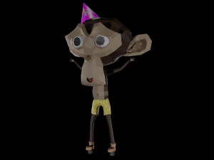 holiday monkey 3D Model
