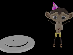 holiday monkey 3D Model