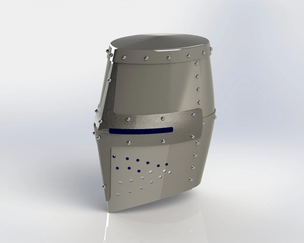 Topfhelm von dargen 3D Print Model .c4d .max .obj .3ds .fbx .stl .blend 