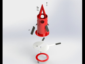 Fledbag big bag dispenser Model 3D