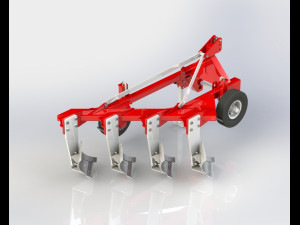 plow 4x40 3D-Modell