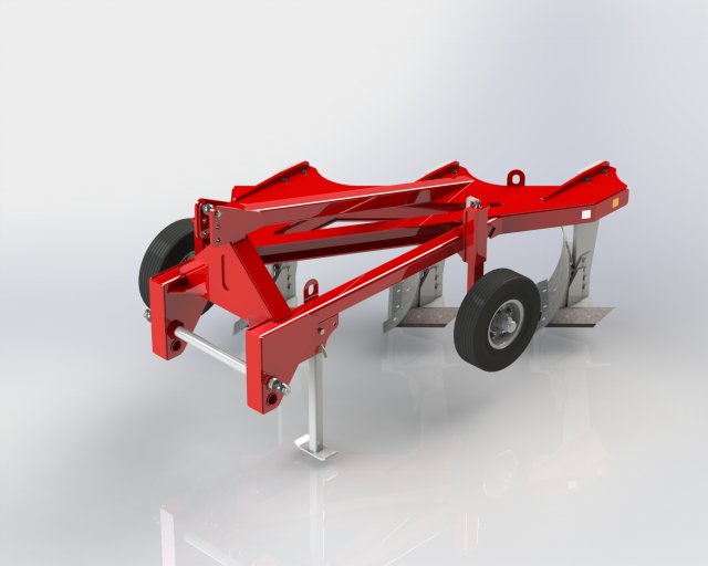 combination plow 3x60 3D Model .c4d .max .obj .3ds .fbx .stl .blend 