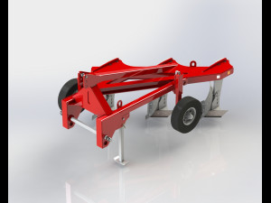 combination plow 3x60 3D Model